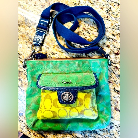Coach Penelope Signature Jacquard Turnlock Pocket Swingpack Crossbody Bag
F45026 - Picture 1 of 15
